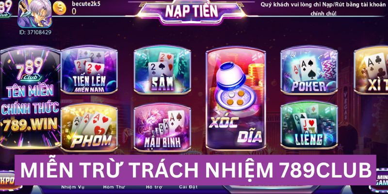 Các trường hợp Miễn trừ trách nhiệm từ 789club Các trường hợp Miễn trừ trách nhiệm từ 789club