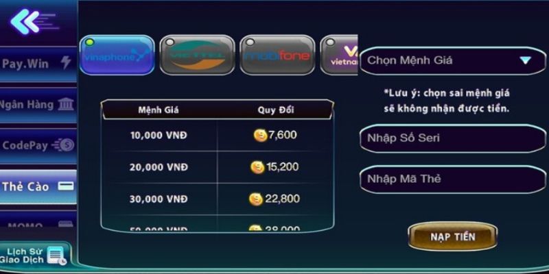Các phương thức nạp tiền 789Club Các phương thức nạp tiền 789Club